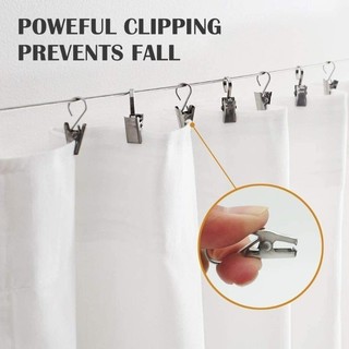 20 / 40 / 60 Chiếc Kẹp Rèm Mini Đa Năng Có Móc - Kẹp Thay Thế Bạc Để Treo Ảnh, Drap