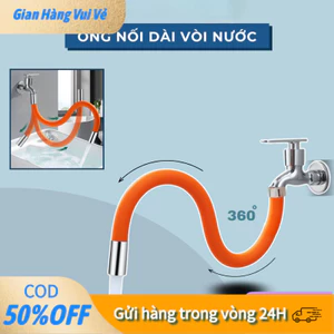 【24H】Đầu nối dài vòi nước thông minh, xoay 360 độ tăng áp, chất liệu silicon cao cấp, lắp dễ dàng cho nhà bếp & toilet