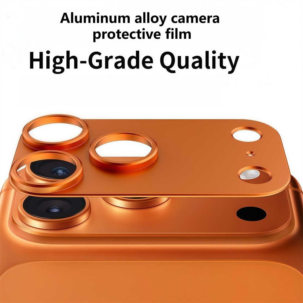 Phim ống kính kim loại rỗng tích hợp chất lượng cao có lỗ thủng cho iPhone 17 Pro Max Phim bảo vệ màn hình ống kính cho ống kính máy khoan flash