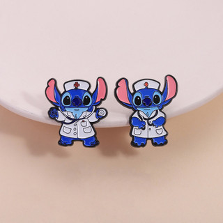 Lilo và Stitch - Trâm Hoạt Hình Nam, Đồng Phục Y Tế Dễ Thương, Huy Hiệu & Phụ Kiện