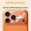 2 Cái Một Bộ Dễ Thương Rỗng Ra Lấp Lánh Miếng Dán Cho IPhone 17ProMax 17Pro Ống Kính Phim Mềm