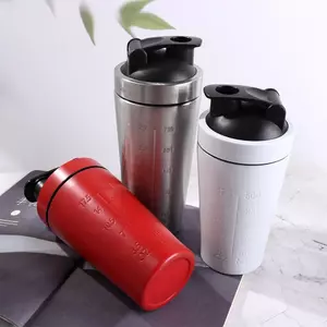 Bình Bột Protein BANGSHE, có Cân Inox 304 Whey Lắc Cốc, Phong Cách Đơn Giản Dung Tích Lớn 500ml / 750ml Cốc Nước Thể Thao Di Động Đi Bộ Đường Dài Thể Thao