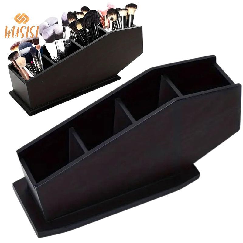 [WUSISI] Giá đỡ cọ trang điểm hình quan tài Gothic Hộp đựng mỹ phẩm Hộp đựng mỹ phẩm Trang trí theo chủ đề Halloween MỚI