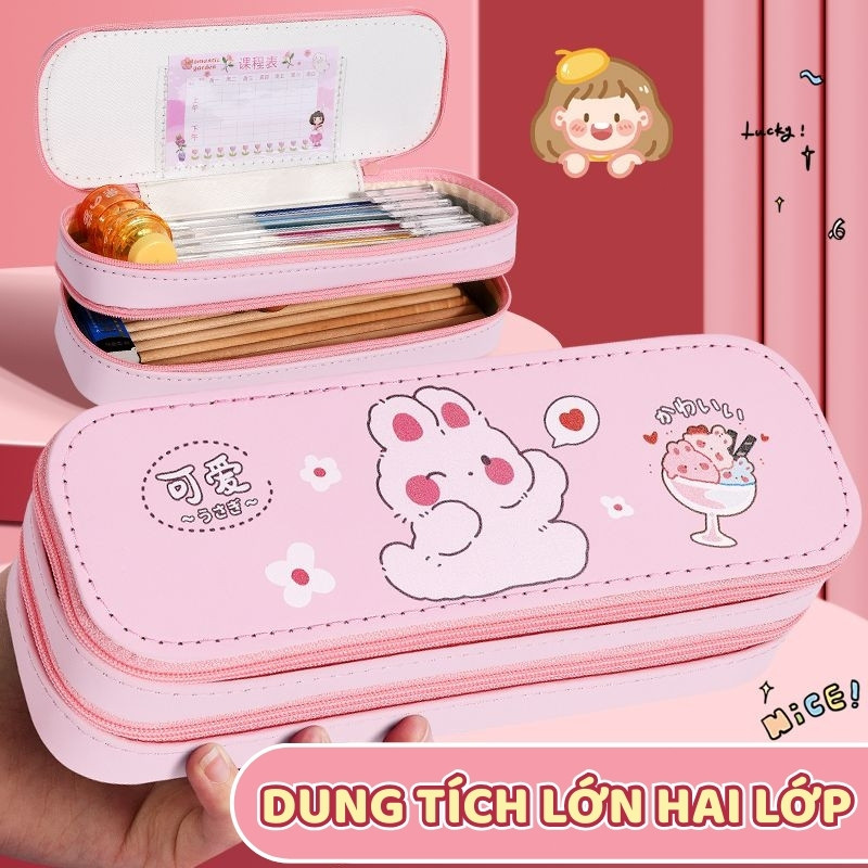 Hộp Đựng Bút Tiểu Phi Hiệp 2 Tầng – Túi Đựng Bút Học Sinh Dễ Thương, Nhiều Ngăn Tiện Dụng