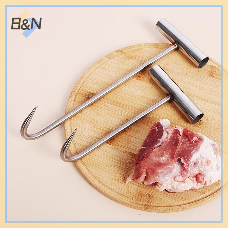 B & N Bếp Xúc Xích Thịt xông khói Chế Biến Thịt T Móc T-Handle Thịt Boning Móc Cho Nhà Bếp Cửa Hàng Đồ Tể Nhà Hàng BBQ Dụng Cụ.