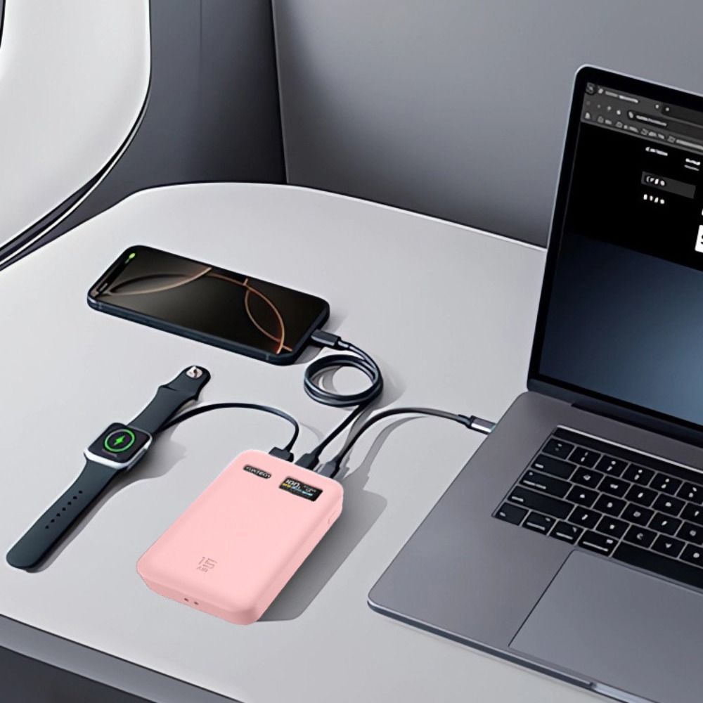 YMIFI Silicone, Bảo vệ chống sốc mềm, Vỏ bảo vệ di động chống bụi màu trơn chất lượng cao cho Du lịch CUKTECH No.15 AIR 15000mAh 100W