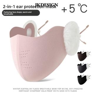 Mặt nạ chống bụi JKDESIGN - thoáng khí, ấm áp, bịt tai, dễ giặt dành cho phụ nữ