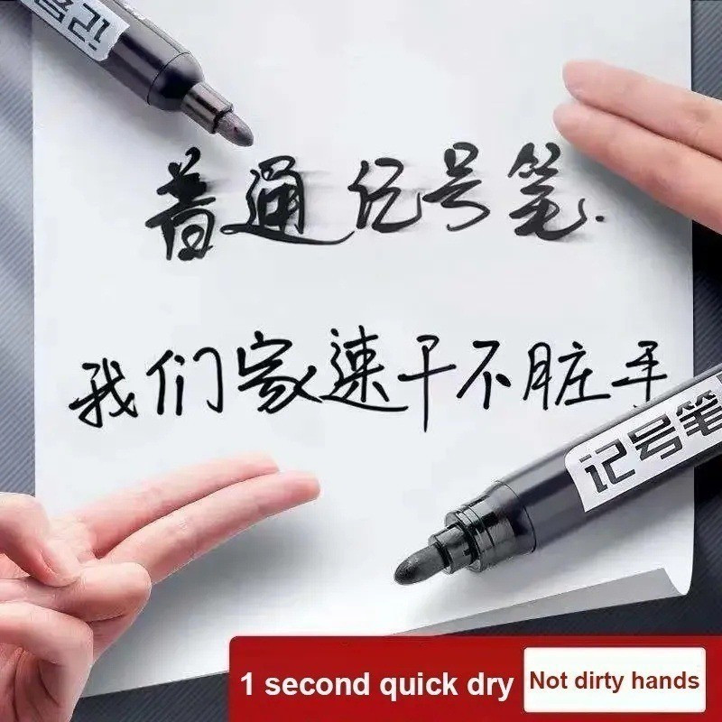 10 / 20 / 30 Cái Bút đánh dấu vĩnh viễn / Bút mực chống nước điểm mịn 1,5mm / Bút đánh dấu khô nhanh