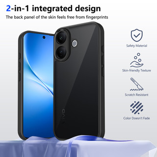 Dành Cho Vivo V60 Lite 4G / 5G Ốp điện thoại Cứng Mờ Da-Cảm Giác Mềm Khung TPU Chống Sốc Mỏng Vỏ