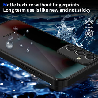 Dành Cho Samsung Galaxy M34 5G Ốp điện thoại Cứng Mờ Da-Cảm Giác Mềm Khung TPU Chống Sốc Mỏng Mỏng Bao