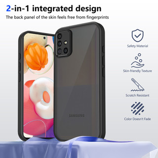 Dành Cho Samsung Galaxy M51 Ốp điện thoại Cứng Mờ Da-Cảm Giác Mềm Khung TPU Chống Sốc Mỏng Vỏ