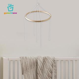 Gamchiano Di Động Khung Tròn Chuông Gió Treo DIY Trang Trí Mầm Non Cho Trẻ Sơ Sinh Đồ Chơi Thủ Công Sáng Tạo Giường Chuông Móc Treo Tre Hoop