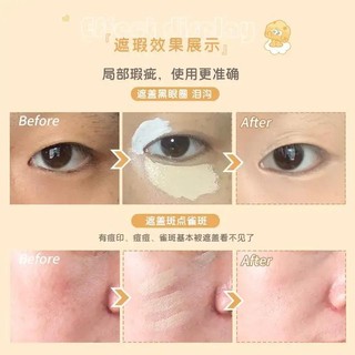 JILLLEEN Kem Che Khuyết Điểm Dùng Che Khỏi Vết Thâm, Quầng Thâm, Tàn Nhang, Rãnh Môi Và Vết Thâm Trên Khuôn Mặt