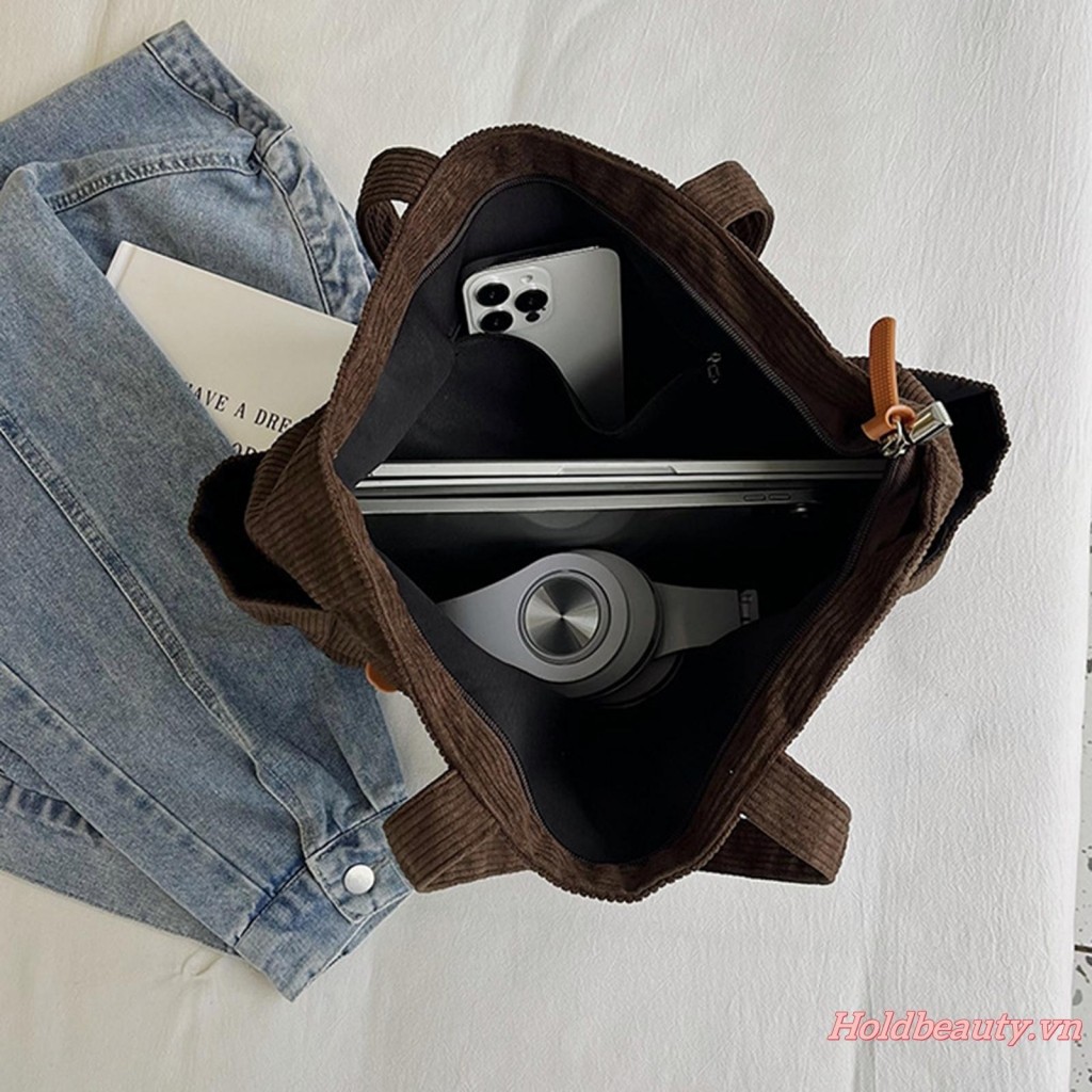 Túi Đeo Vai Nữ Nhiều Túi Dung Tích Lớn Chắc Chắn Túi Tote Mềm Cho Thường Ngày