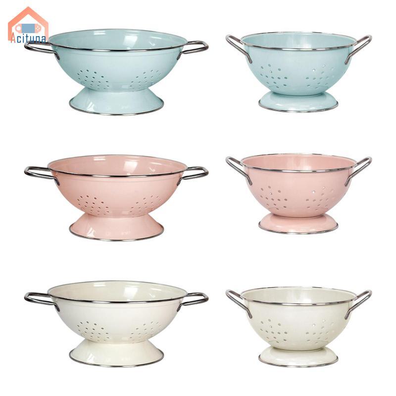 Men tráng Giỏ đựng trái cây thoát nước Bát phục vụ Đĩa lọc rau quả Thực phẩm