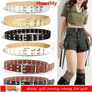 Thắt lưng HEARTHLY da Hip Hop Gothic punk rock với thiết kế mắt sao