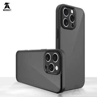 Dành Cho iphone 16 15 14 13 12 11 Pro Max Ốp điện thoại Cứng Mờ Da-Cảm Giác Mềm Khung TPU Chống Sốc Mỏng Vỏ