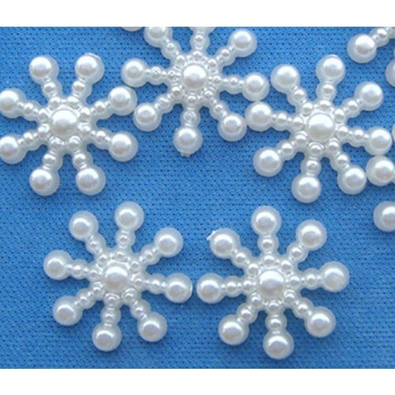 [Hoả tốc HCM] Túi 12/24/48/100 hình bông tuyết 15 mm/hoa hướng dương 12mm trang trí cây thông noel ANGIHOME