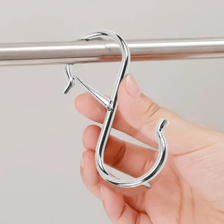 5 / 10 / 15 Cái Móc S đa chức năng có khóa - Móc treo hình chữ S hạng nặng Dụng cụ sắp xếp phòng tắm nhà bếp