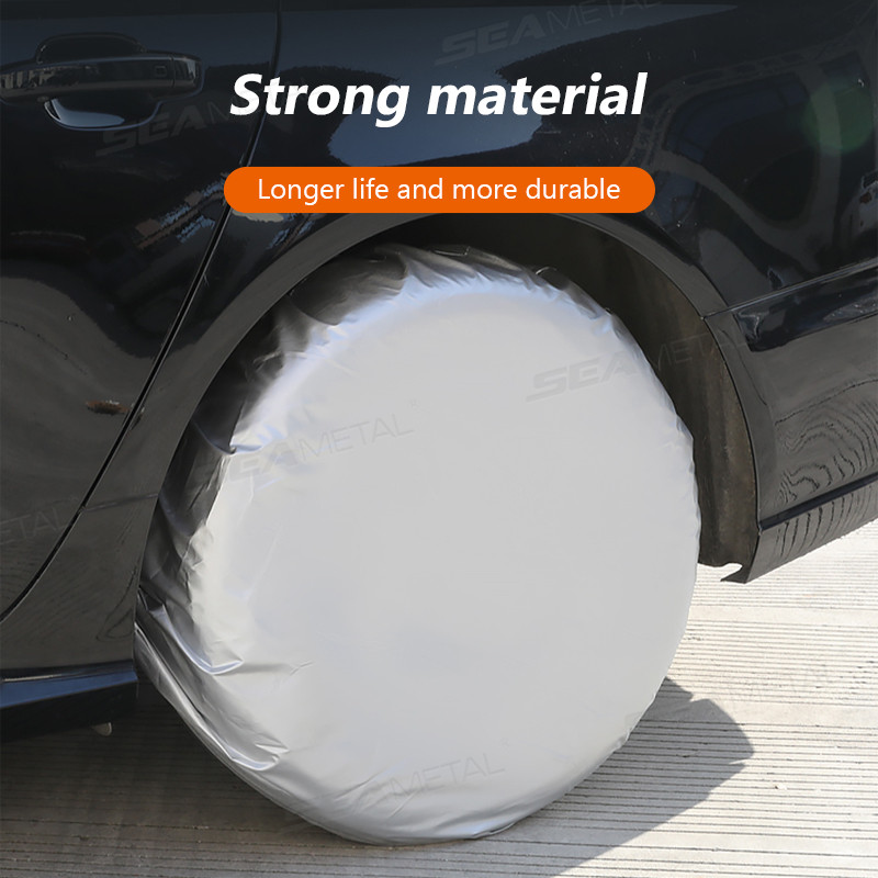 SEAMETAL Dự Phòng Lốp Xe Chống Thấm Nước Ô Tô Bảo Vệ Bánh Xe Chống Nắng Vỏ Bánh Xe Ô Tô Cho Nắng Mưa Tuyết Bảo Vệ Lốp