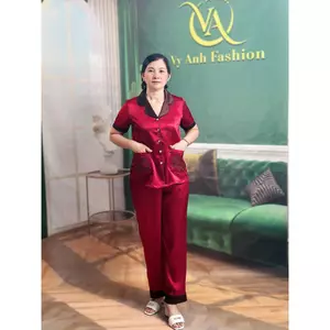 Đồ Bộ Phi Thun Lụa Thoáng Mát, Mịn Vải. Đồ Thời Trang Nữ Trung Niên. Mã DB7909 Đồ đẹp mặc tại nhà, đồ ngủ