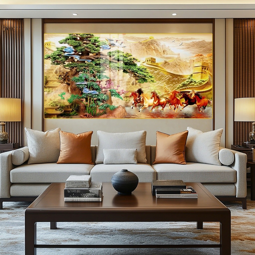 Tranh Treo Decor "Mã Đáo Thành Công" Tranh Decor - Tranh Treo Phòng khách, Tranh Treo phòng ngủ, Tranh tráng gương