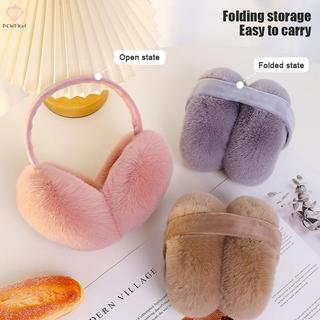 PCWFKef Thời Trang Mùa Đông Ấm Áp Bịt Tai Lông Tơ Muff Cho Nữ Mềm Mại Sang Trọng Bịt Tai Bé Gái Bé Trai Thời Tiết Lạnh Làm Ấm Tai Có Thể Gập Lại Earflaps Mới