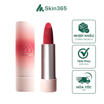 Son Thỏi 3CE Cashmere Hug 3.5g - Son Len Mịn Lì Mềm Môi