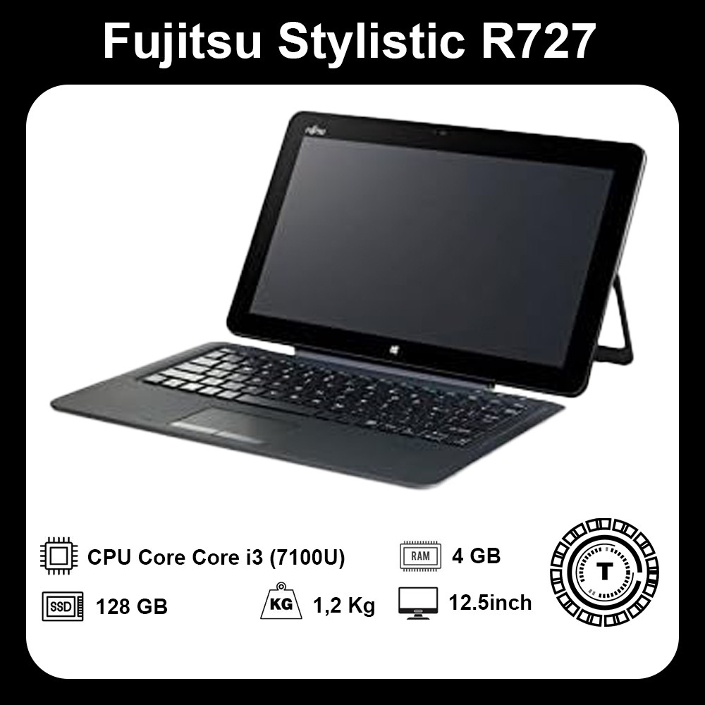 Máy tính bảng 2 trong 1 cảm ứng Fujitsu Stylus R727 | Core i3-7100U ...
