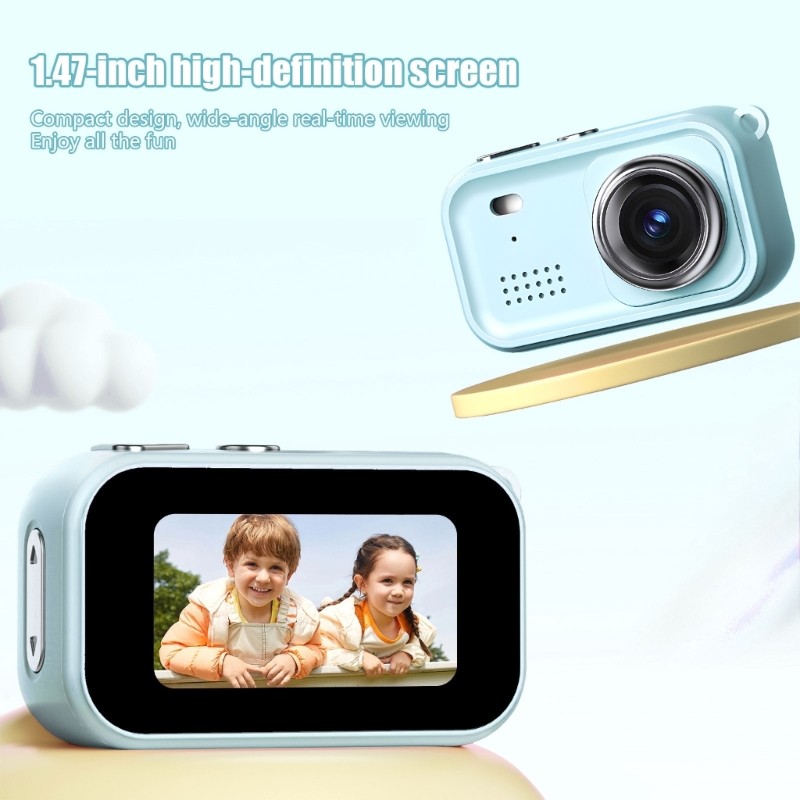Máy ảnh kỹ thuật số hành động Mini ANN 1 47 inch Thân máy Phản hồi nhanh Bắn tăng cường khả năng nhìn đêm