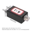 YRBWD 1: 4 Mini Balun, Giao diện M Mini Balun, Vỏ nhựa HF Thích hợp Màu đen Tỷ lệ 1: 4 Balun Sử dụng ngoài trời