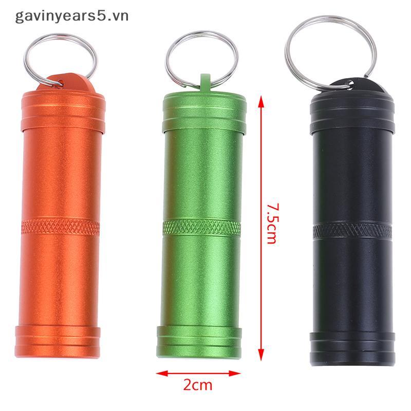 # gavin # 1PC Chai kín viên nang chống nước Hộp đựng thuốc sinh tồn ngoài trời.