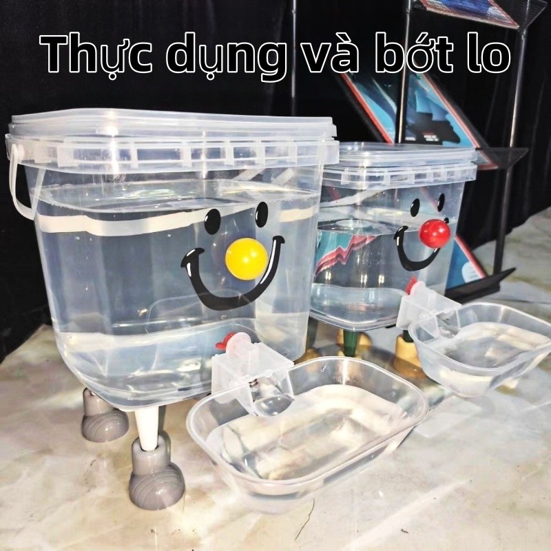Đài Phun Nước Tự Động 5L Cho Thú Cưng - Bình Trong, Bát Chống Tràn, Dễ Tháo Rời, Nước Luôn Sạch