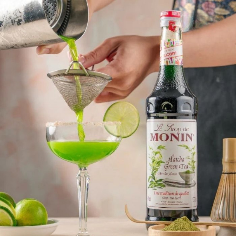 Siro Monin Trà Xanh Matcha 70cl, Nguyên Liệu Pha Chế Chuyên Nghiệp, Syrup Trà Xanh Nhập Khẩu Pháp