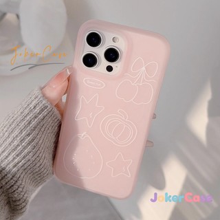Ốp Cho IPhone 12 16 15 17 14 13 11 Pro Max 15 16 14 7 8 Plus XR X XS Max Ốp lưng điện thoại mềm hình trái cây ngọt ngào