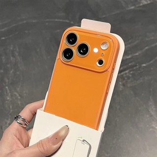 Ốp điện thoại cửa sổ nhỏ kính nhạy băng cao cấp cho iPhone17 16 15 14 13 12 11 Pro Max bảo vệ camera chống sốc chống rơi mặt sau cứng