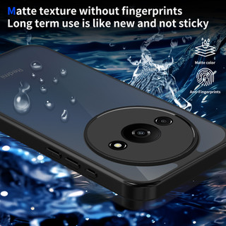 Dành Cho Redmi A3 / A3X 4G Ốp điện thoại Cứng Mờ Da-Cảm Giác Mềm Khung TPU Chống Sốc Mỏng Vỏ