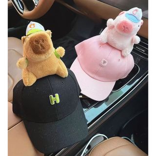 Mũ bóng chày Capybara – Mẫu mũ đôi cha mẹ & bé, chất cotton thoáng khí, che nắng mùa xuân