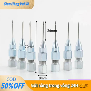 【24H】Đầu bơm mỡ kim đa năng - Chất liệu thép không rỉ - Đầu bơm Kim bơm mỡ bò