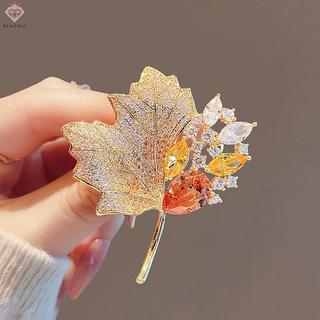 Trâm Cài Chân Kim Cương Giả Lá Liễu Cho Nữ - Phù Hợp Tiệc Cưới và Quà Tặng