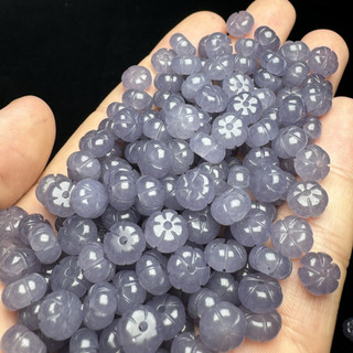 ((10 cái) Hetian Jade Khói Tím 8x5mm hạt phẳng rời - phụ kiện vòng tay)