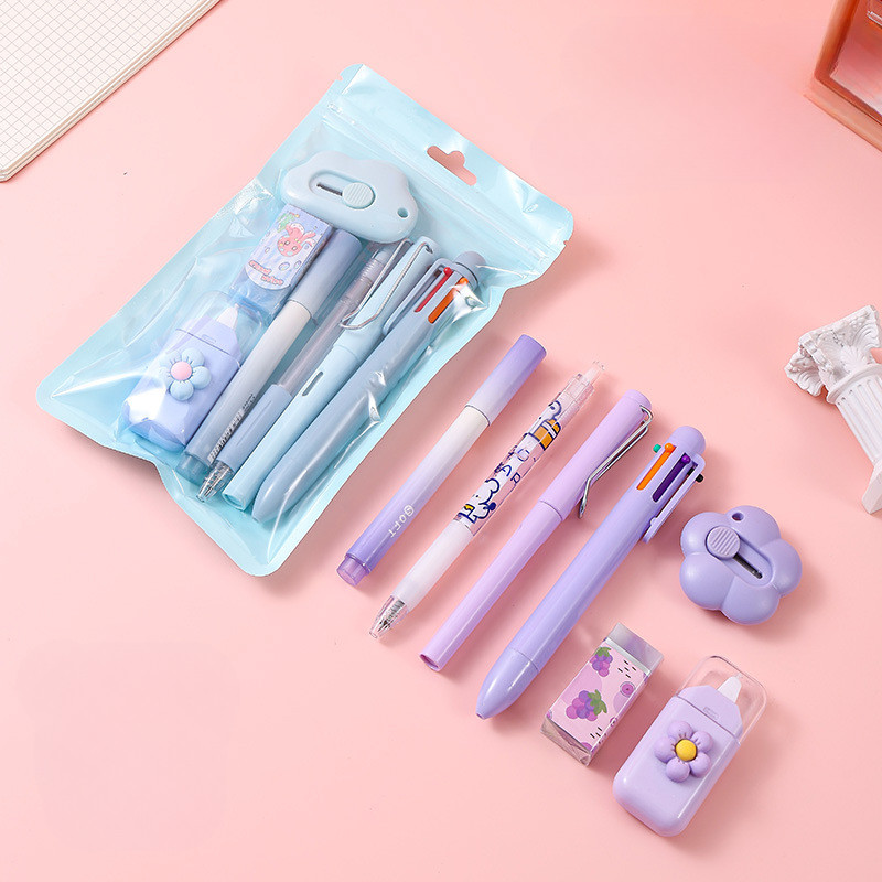 Bộ Đồ Dùng Học Tập 7 Món Dễ Thương Cao Cấp DINO– Quà Tặng Học Sinh, Đồ Học Sinh Đầu Năm, Phần Thưởng Cho Lớp Học