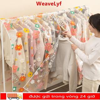 Vỏ che bụi quần áo WEAVELYF, Bảo vệ bảo quản trang phục chống nước dung tích lớn, Vải che bụi dày chống bụi