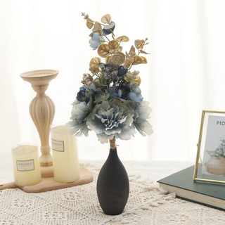 Hoa Mẫu Đơn Giả Lụa Cao Cấp Trang Trí Nhà Cửa Phòng Khách Đẹp Vintage Retro Decor Tiệc Cưới Studio Chụp Ảnh Bình Để Bàn Sang Trọng Bó Lớn Cảm Ứng Thật Silk Flowers Wedding Home Party Office Boutique Nordic Modern Aesthetic Style