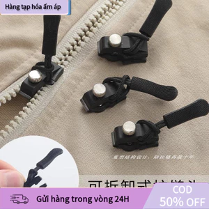 Bộ Khóa Kéo Thay Thế Tức Thì – 3 Size Tháo Lắp Nhanh, Dùng Cho Áo Khoác, Túi, Hành Lý