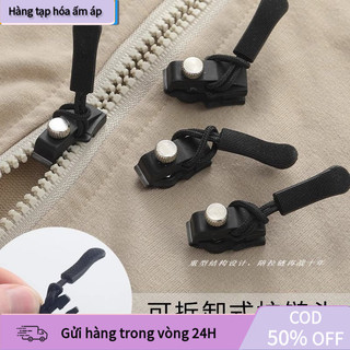 [COD] Bộ Khóa Kéo Thay Thế Tức Thì – 3 Size Tháo Lắp Nhanh, Dùng Cho Áo Khoác, Túi, Hành Lý
