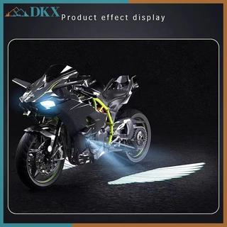 DKX 2 Chiếc Đèn Laser Chống Va Chạm Xe Máy Thiên Thần Đèn LED Chiếu Xe Điện Đường Phố Sửa Đổi Wee Trang Trí.