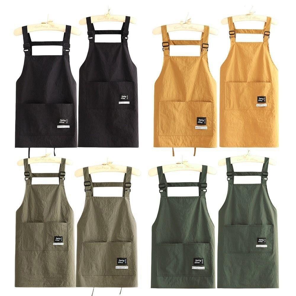 Tạp dề nấu ăn SLICELLIFE, Tạp dề cắt tóc chống thấm nước 2 kích cỡ, Quần áo làm việc thoáng khí bỏ túi lớn chuyên nghiệp Dụng cụ làm tóc