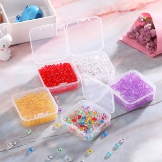 18 / 36 / 54 Chiếc Hộp Bảo Quản Trang Sức Bằng Nhựa Nhỏ - Mini Trong Suốt Vòng Cổ Vòng Vuông Hộp Đựng Nhà Tổ Chức