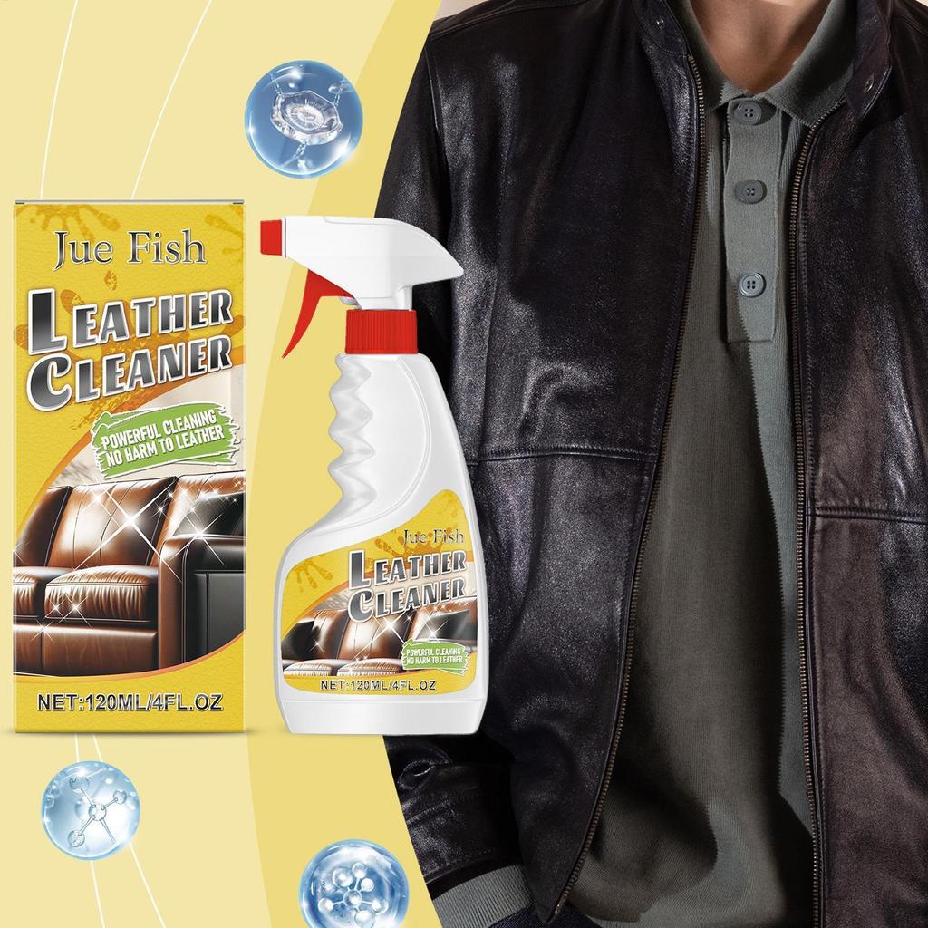 Car Leather Cleaner 120mL Leather Furniture Cleaner Furniture Salve for Shoe Jacket Refurbishing Maintenance abrtedvn